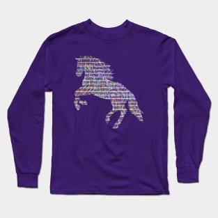 Graffiti Wall Horse Long Sleeve T-Shirt